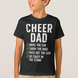 Camiseta Pai de Cheerleader Divertido Pai de Cheerleading d