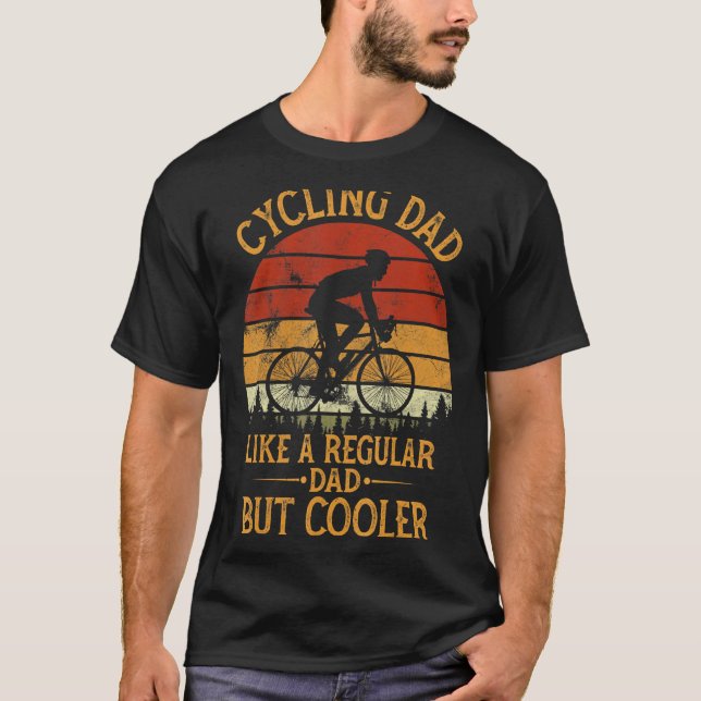 Camiseta Pai De Ciclagem Como Pai Regular Mas Mais Frio (Frente)