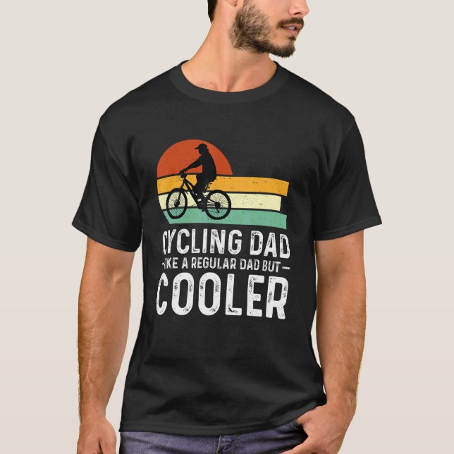 Camiseta Pai De Ciclagem Como Um Pai Regular, Mas Gordura M (Frente)