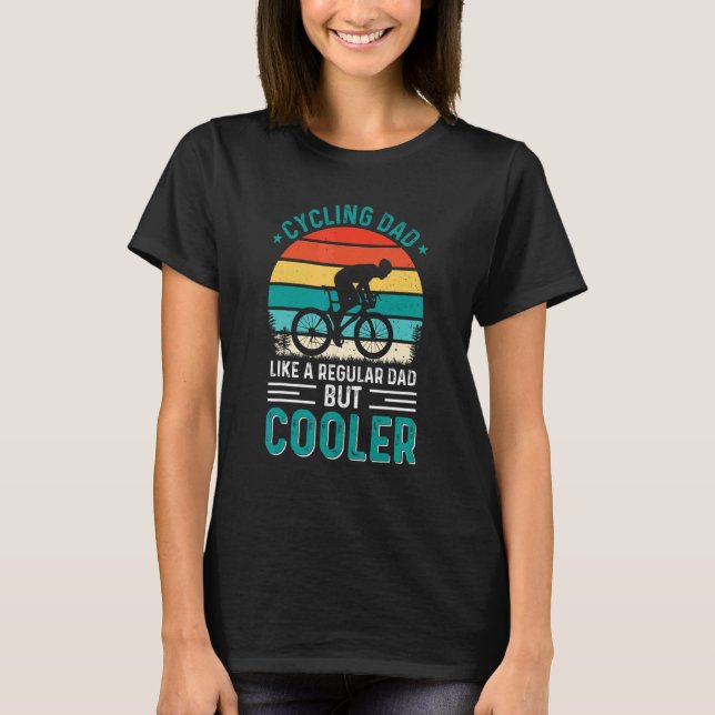 Camiseta Pai De Ciclagem Como Um Pai Regular, Mas Gordura M (Frente)