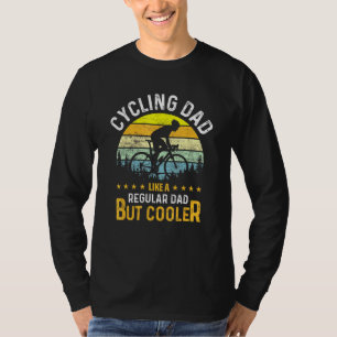 Camiseta Pai De Ciclagem De Menores Como Um Pai Regular, Ma