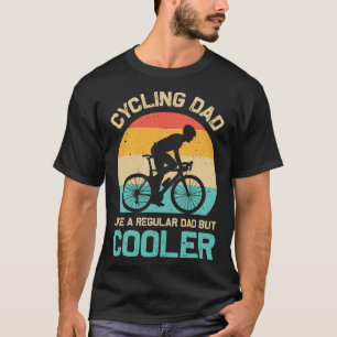 Camiseta Pai De Ciclismo Como Um Pai Regular Mas Mais Engra