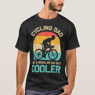 Camiseta Pai De Ciclismo Como Um Pai Regular Mas Mais Engra