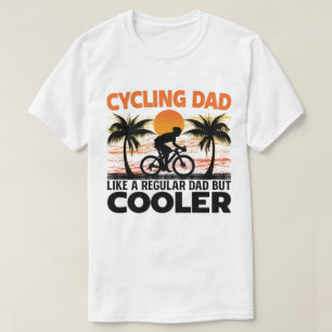 Camiseta Pai De Ciclismo Como Um Pai Regular Mas Mais Engra