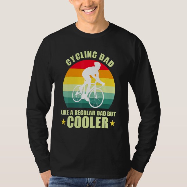 Camiseta Pai De Ciclismo Como Um Pai Regular Mas Mais Frio  (Frente)