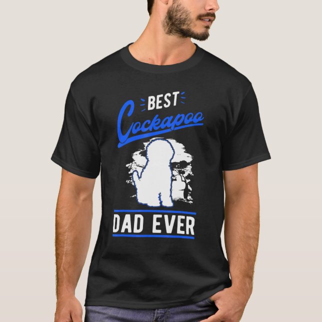 Camiseta Pai de Cockapoo Melhor Pai de Cockapoo (Frente)