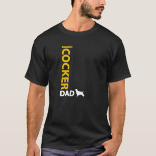 Camiseta Pai de cocker spaniel do inglês