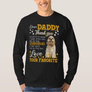 Camiseta Pai De Cocker Spaniel Muito Obrigado Por Ser Meu D