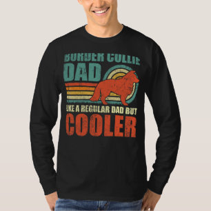 Camiseta Pai De Collie Da Fronteira Do Mens Como Um Pai Reg