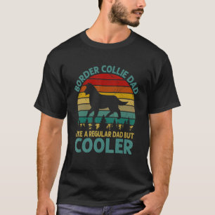 Camiseta Pai De Collie Da Fronteira Do Mens Como Um Pai Reg