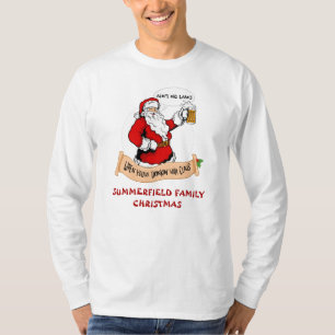 Camiseta Pai de Combinação Engraçado de Natal da Reunião Fa
