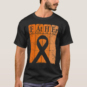Camiseta Pai de Consciência da Leucemia das Mulheres Elemen