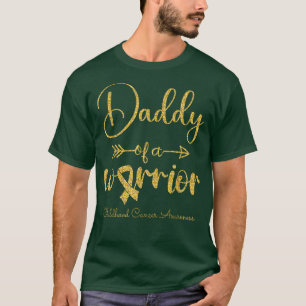 Camiseta Pai De Consciência De Canceres Infantis De Um Guer