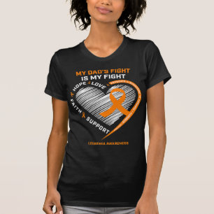 Camiseta Pai de Consciência Homens Mulheres Oferece Leucemi