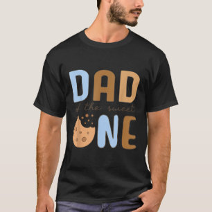 Camiseta Pai De Cookies Doce E primeiro aniversario De Leit