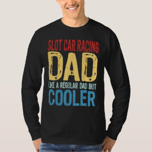 Camiseta Pai de corrida de carros em slot masculino Como u