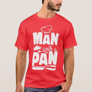 Camiseta Pai De Cozinha De Cozinha De cozinhar Com Uma Pane