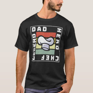 Camiseta Pai de Cozinhar de cozinha do Chef Dia de os pais