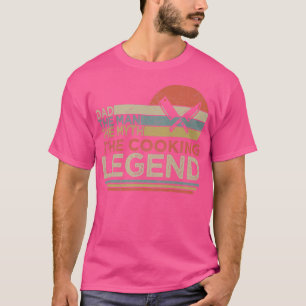 Camiseta Pai de Cozinhar de Vintage Dia Pai