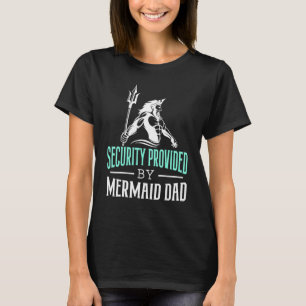 Camiseta Pai de Criatura Aquática Mermaid Pai Merman