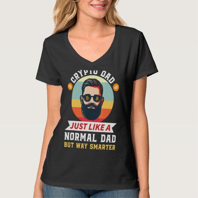 Camiseta Pai De Criptografia Mens Tal Como Um Criptococuro  (Frente)