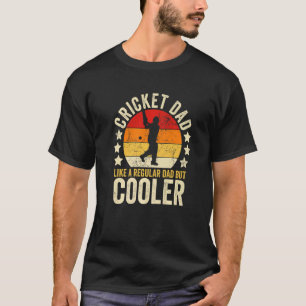 Camiseta Pai De Críquete De Mens Como Um Pai Regular, Mas G