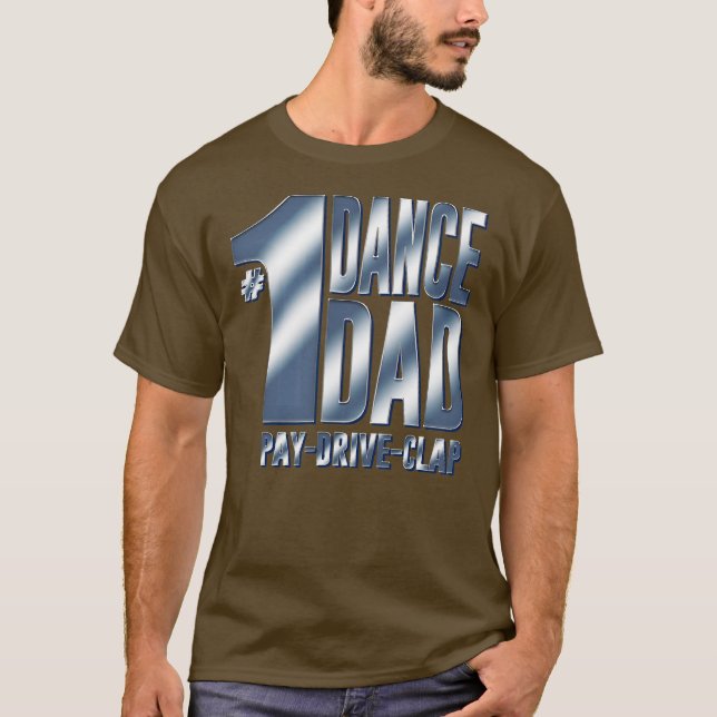 Camiseta Pai de dança Mens 1 (Frente)