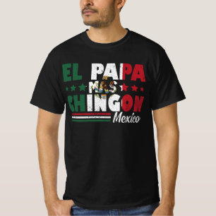 Camiseta Pai de Dia de os pais de Bandeira El Papa Mas Chin