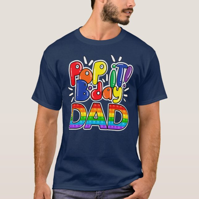 Camiseta pai De Dia De pop Da Garota Ou Garoto De Aniversár (Frente)