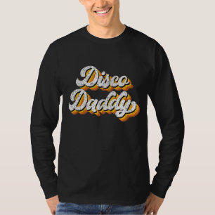 Camiseta Pai de Disco do Pai Mens Retro Correspondente ao P
