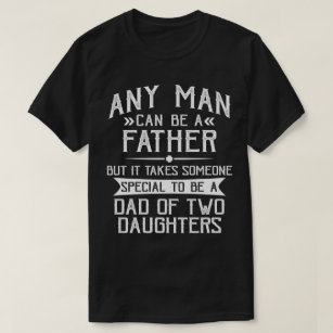 Camiseta Pai de dois presentes de Dia de os pais para Pai