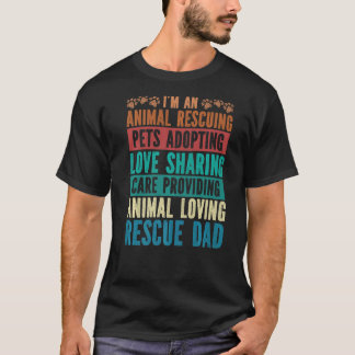 Camiseta Pai De Emergência Animal Cão Cão Adoro Partilhar A