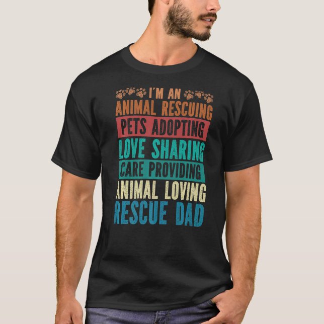 Camiseta Pai De Emergência Animal Cão Cão Adoro Partilhar A (Frente)
