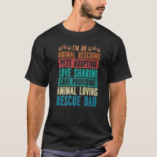 Camiseta Pai De Emergência Animal Cão Cão Adoro Partilhar A