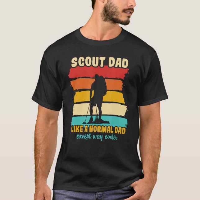 Camiseta Pai De Escoteiro Como Um Pai Normal Exceto A Forma (Frente)