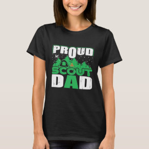 Camiseta Pai De Escoteiro Ordenado Acampando Menino Andando