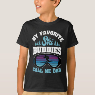 Camiseta Pai de Esqui alpino Skier Snowboarder Fath