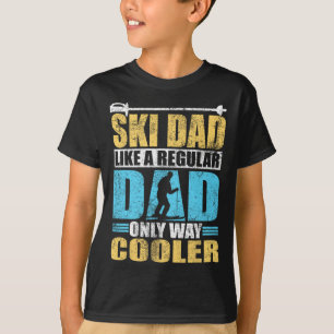Camiseta Pai De Esqui Como Um Pai Refular Apenas Um Esqui M