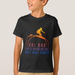 Camiseta Pai de Esqui Pai Papa Avô Legal Snowboardin