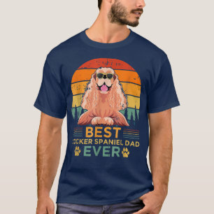 Camiseta Pai De Estilo De Retro Melhor Panela De Cocker Alg