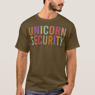 Camiseta Pai de fantasia do Unicorn Security Halloween Mãe