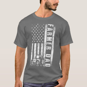 Camiseta Pai de fazendeiro americano Pai de fazendeiros agr
