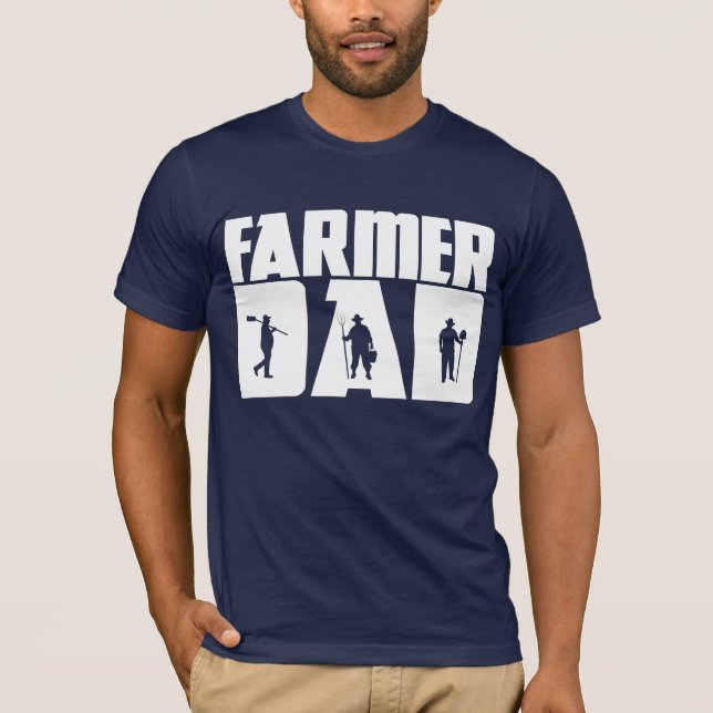 Camiseta Pai de fazendeiros - Dia de os pais de cultivo (Frente)