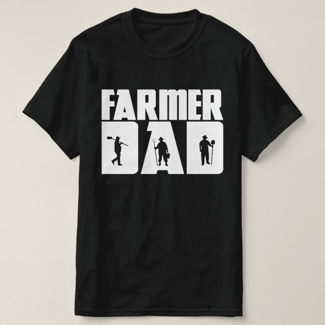 Camiseta Pai de fazendeiros - Dia de os pais de cultivo (Frente do Design)