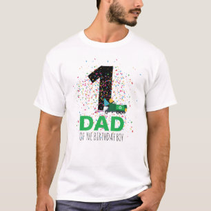 Camiseta Pai de Festa de aniversário do Caminhão de Lixo
