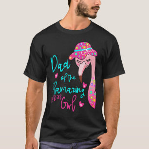 Camiseta Pai De Flamingo Do Aniversário Para Festa De Garo
