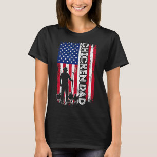 Camiseta Pai de frango - Americano Bandeira de Aves de Cap