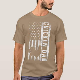 Camiseta Pai de frango - Americano Bandeira de Aves de Cap