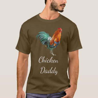 Camiseta Pai de frango Engraçado Farmer Pai de frango Roo