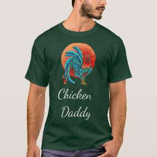 Camiseta Pai de frango Engraçado Farmer Pai de frango Roo
